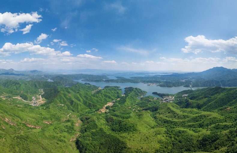 Overlooking Beijing Miyun Reservoir
