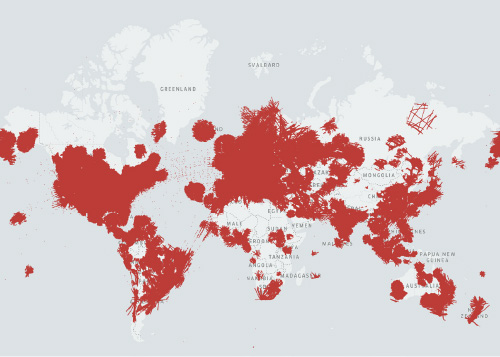 Limited visibility with terrestrial data