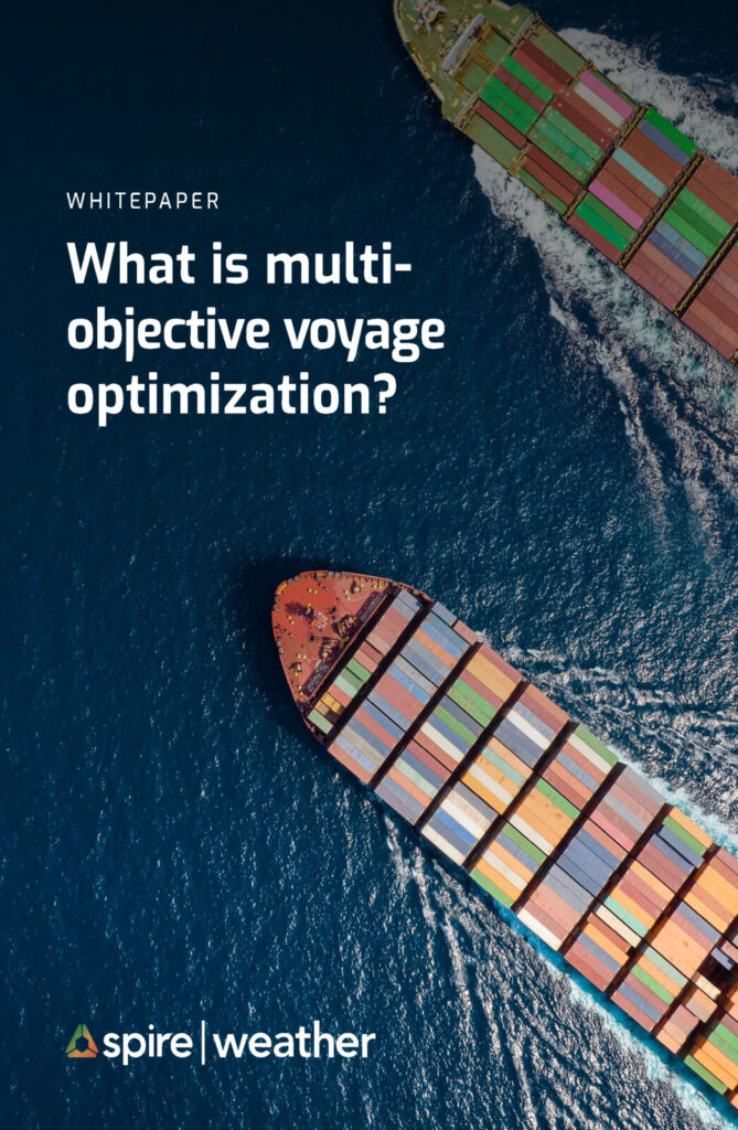 Spire Weather whitepaper - What is multi-objective voyage optimization cover
